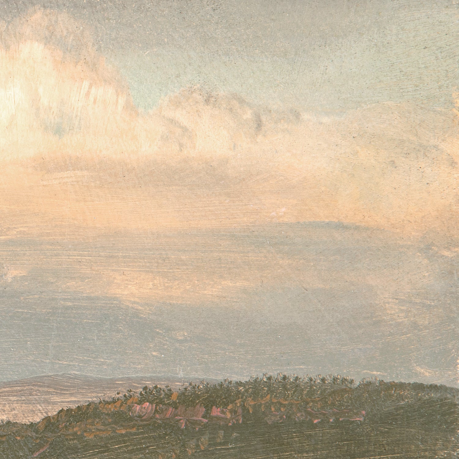 lifestyle view of Hudson River School – Clouds Over the Hills C.1865 luxury Artwork