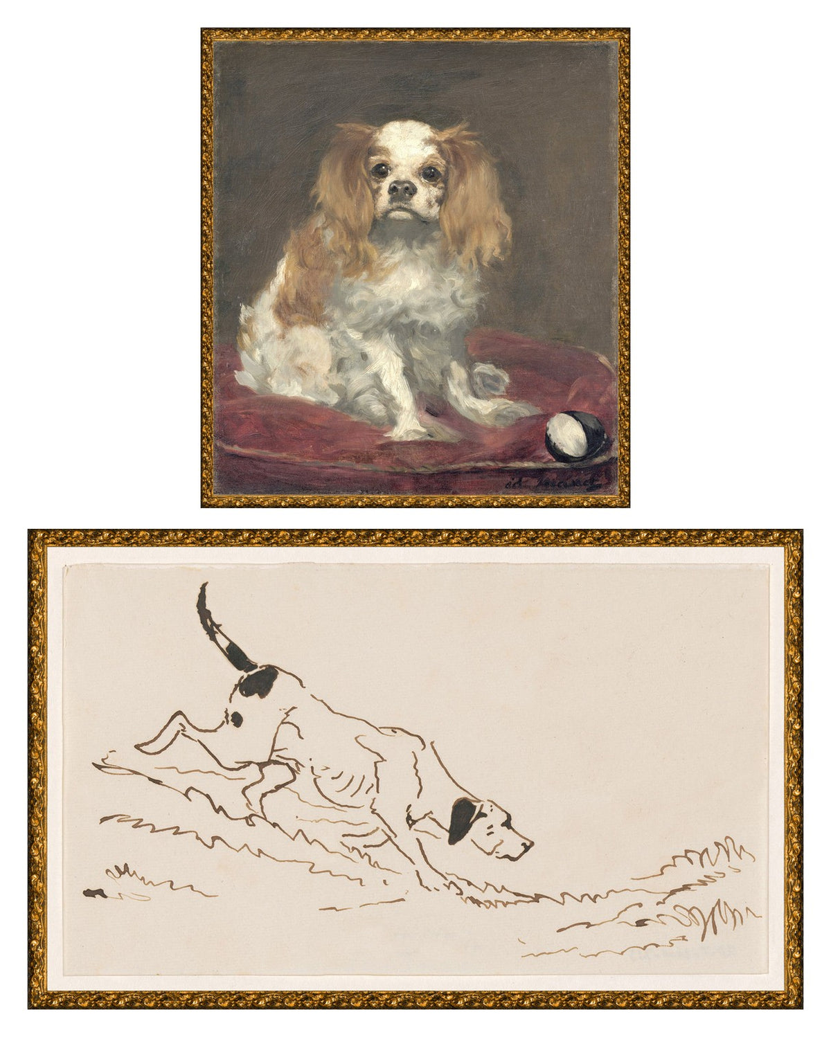 Collection 23 Vintage Dogs Pair Bundle