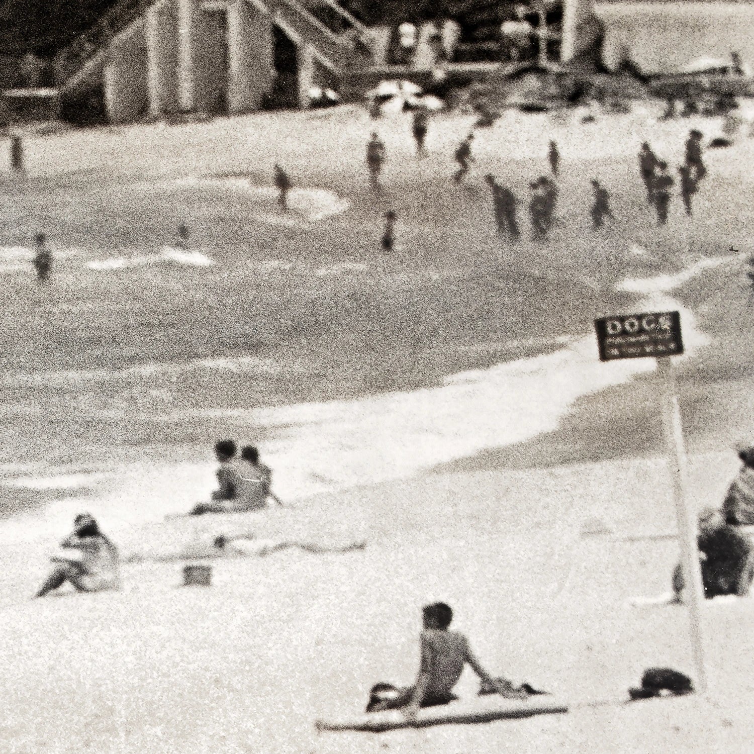 detail view of Coogee Beach C.1965 luxury Artwork