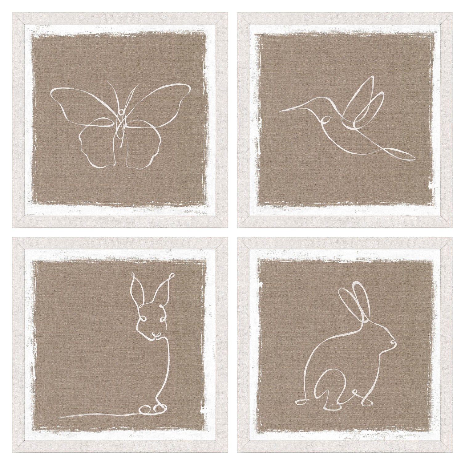 Cottage One Line Petite Wildlife Quartet Bundle