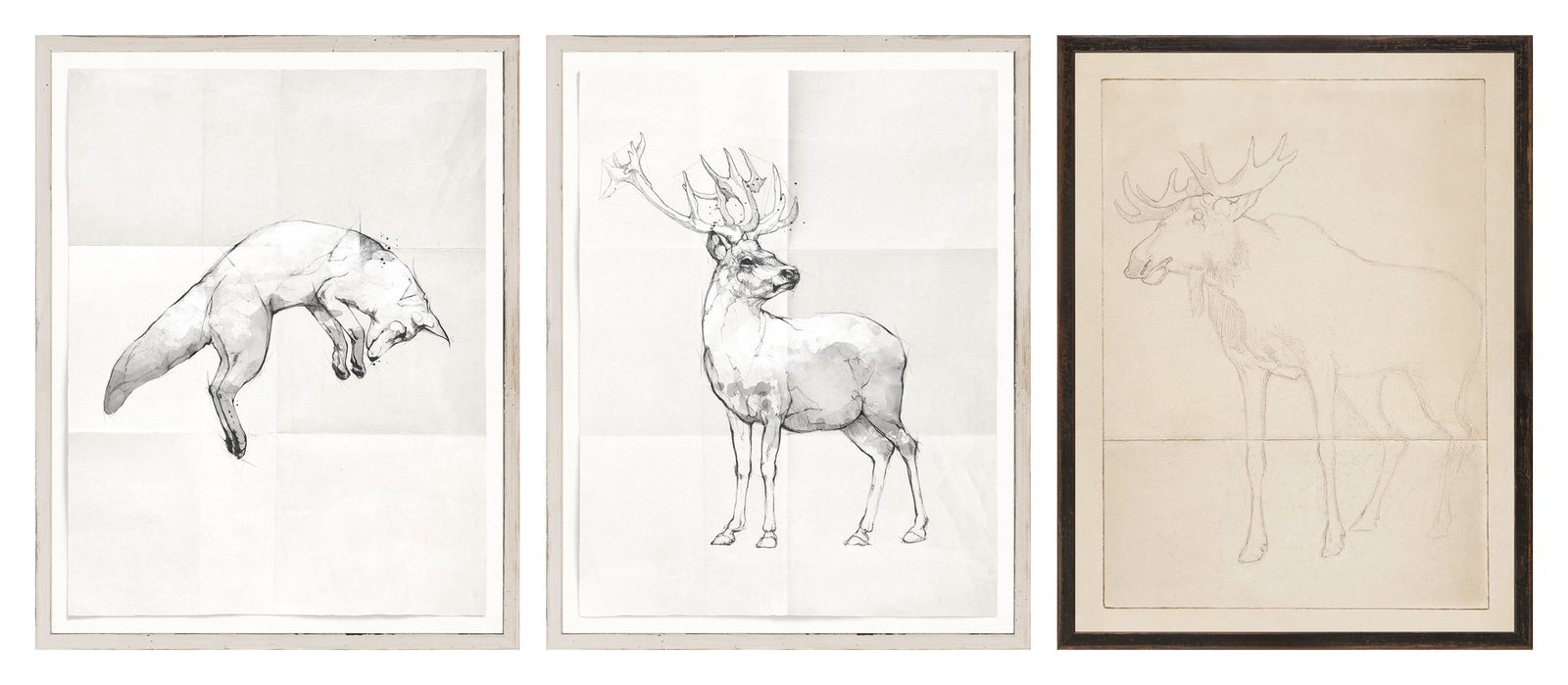 Cottage Wildlife Sketches Trio Bundle