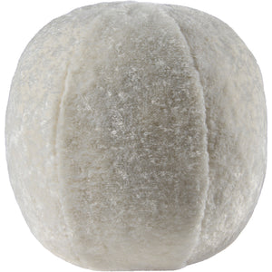 Freddie Indoor Pillow in soft cream color, featuring a plush texture and rounded shape.