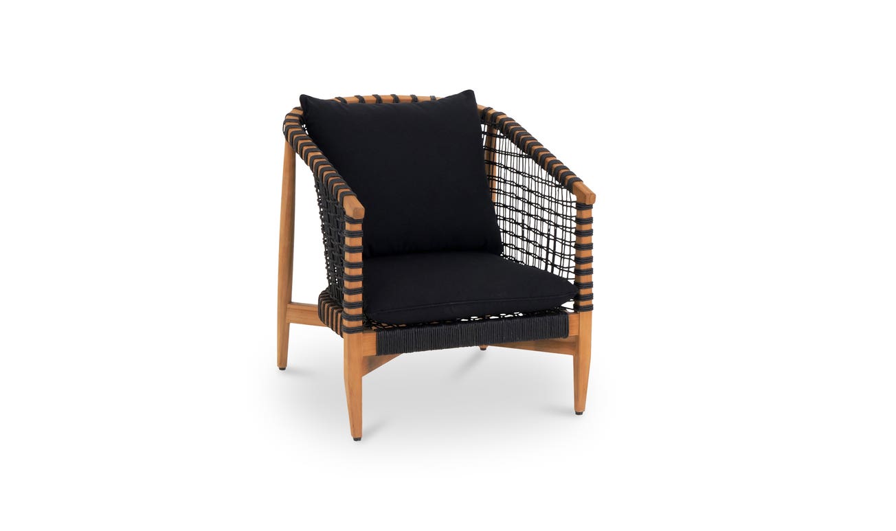 Kuna Outdoor Lounge Chair Black