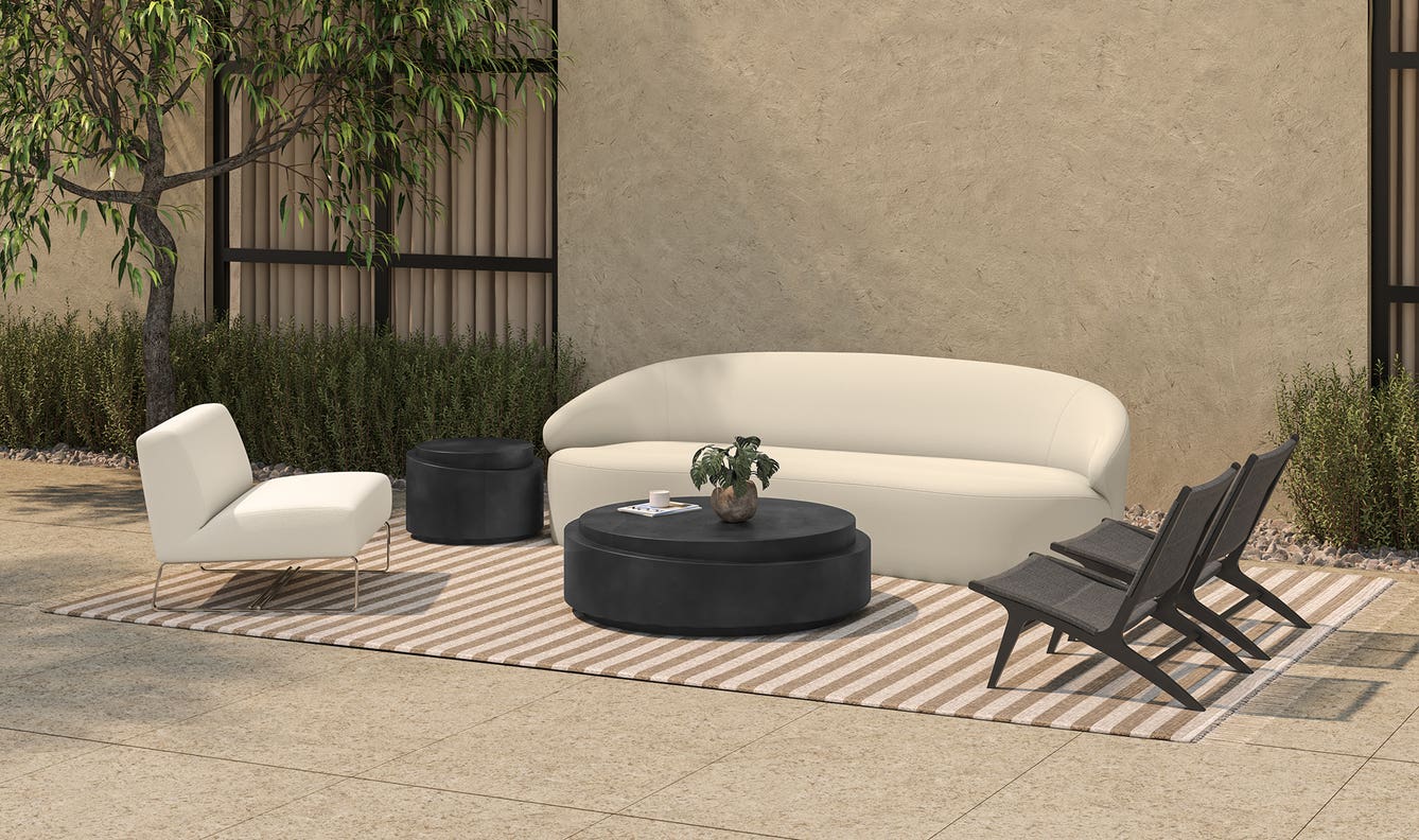 side view of Cove Outdoor Sofa luxury Chair