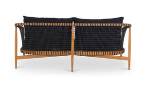 lifestyle view of Kuna Outdoor Sofa Black luxury Chair