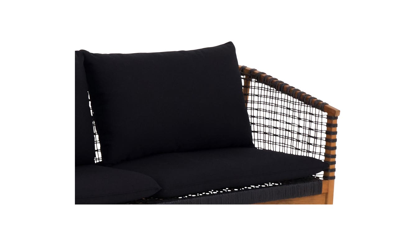 lifestyle view of Kuna Outdoor Sofa Black luxury Chair