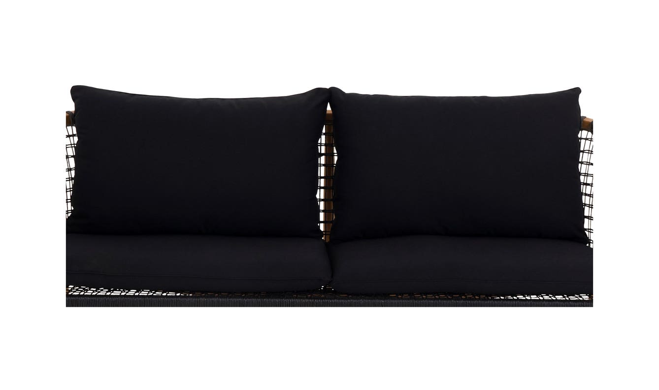 lifestyle view of Kuna Outdoor Sofa Black luxury Chair