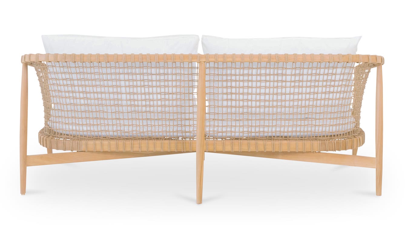detail view of Kuna Outdoor Sofa White luxury Chair