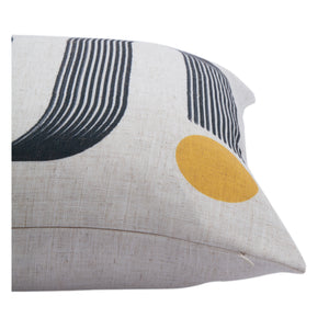 Close-up of Turin Indoor Pillow showing the textured fabric and design details.