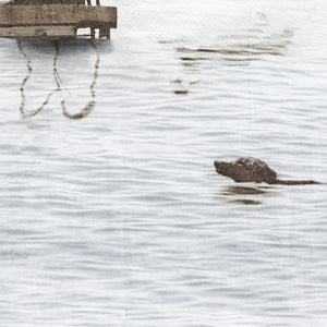 lifestyle view of Dogs Day at the Cottage luxury Artwork