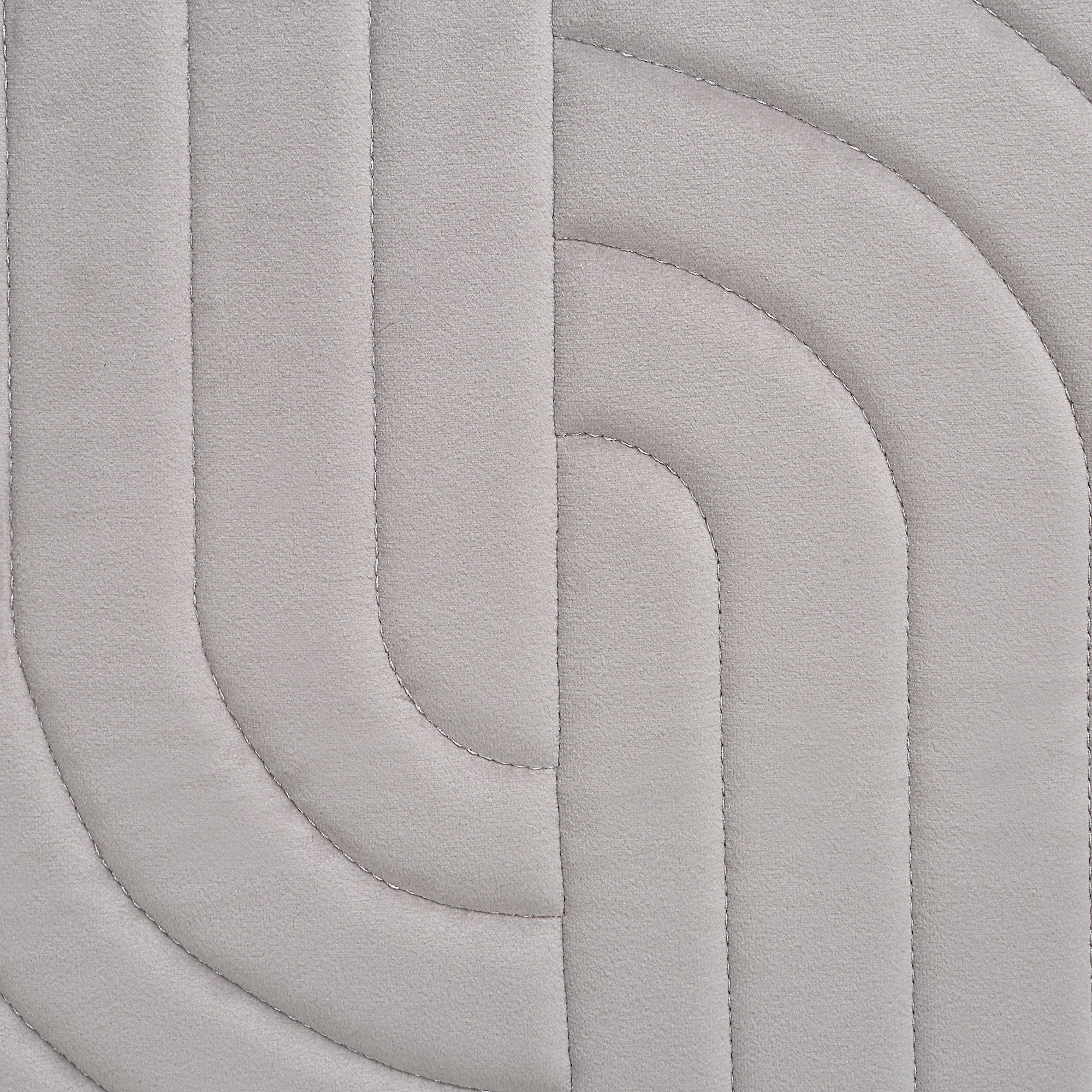 Close-up of Ultar Indoor Pillow showing quilted design in light gray.
