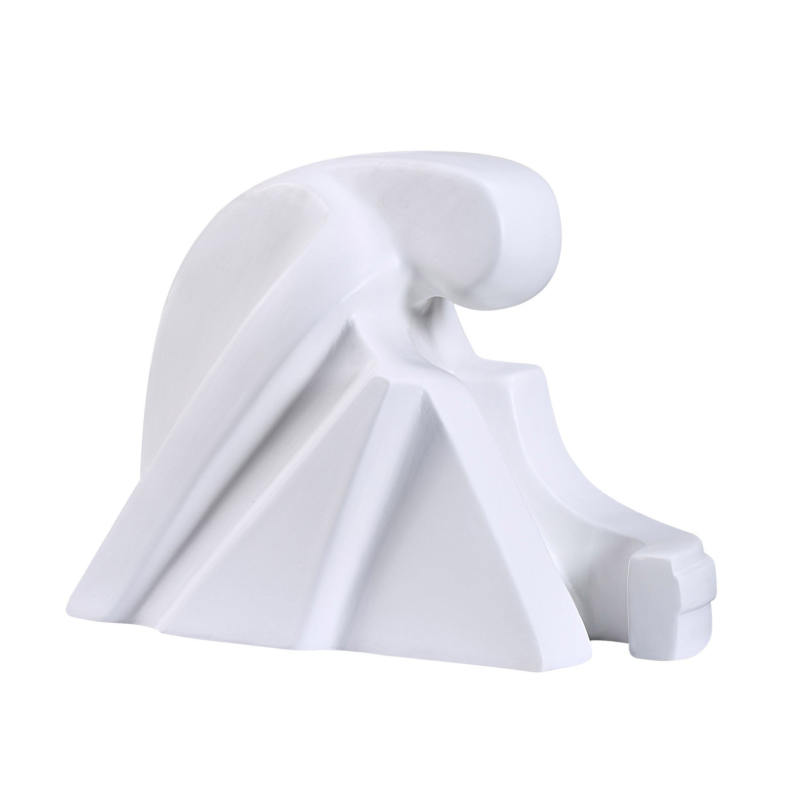 Imagine Statue by Renwil, white abstract design with smooth curves and sharp angles.