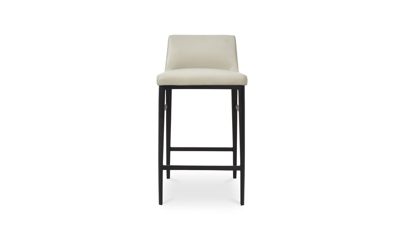 front view of Baron Counter Stool Beige luxury Chair