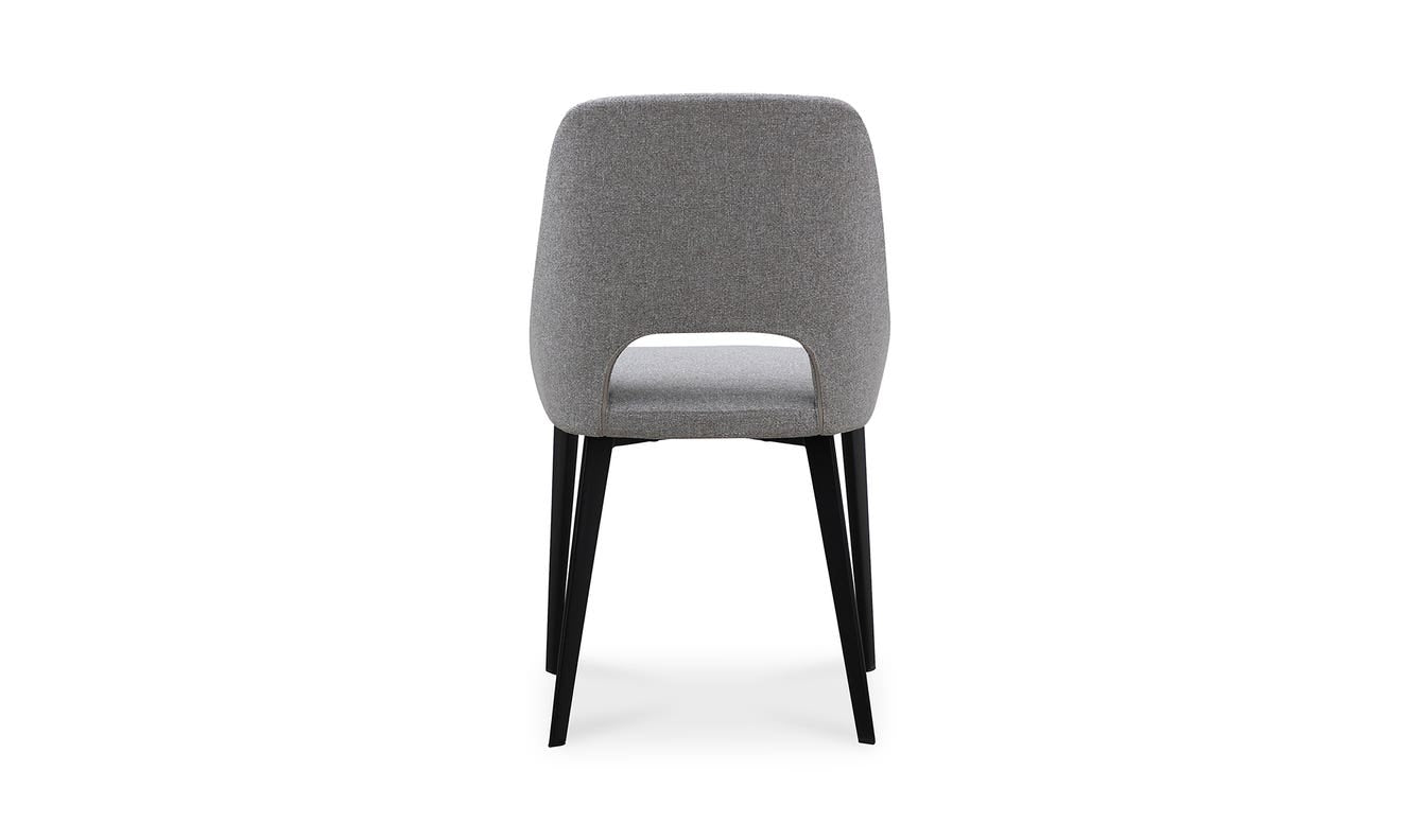 lifestyle view of Tizz Dining Chair Light Grey luxury Chair