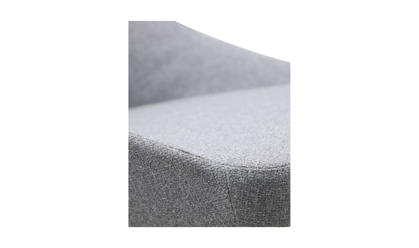 lifestyle view of Tizz Dining Chair Light Grey luxury Chair