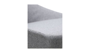 lifestyle view of Tizz Dining Chair Light Grey luxury Chair