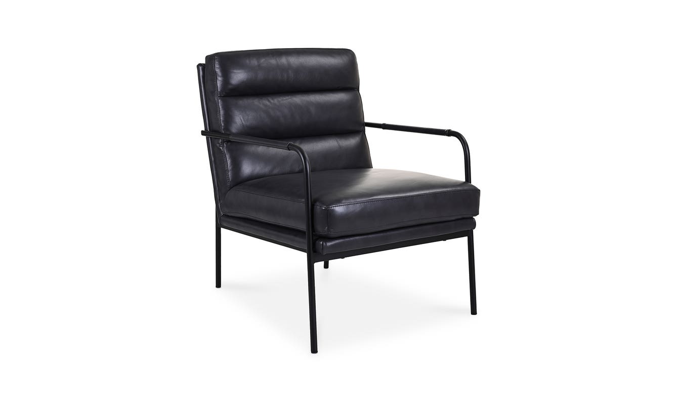 lifestyle view of Verlaine Chair Raven Black luxury Chair