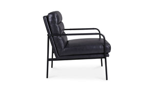lifestyle view of Verlaine Chair Raven Black luxury Chair