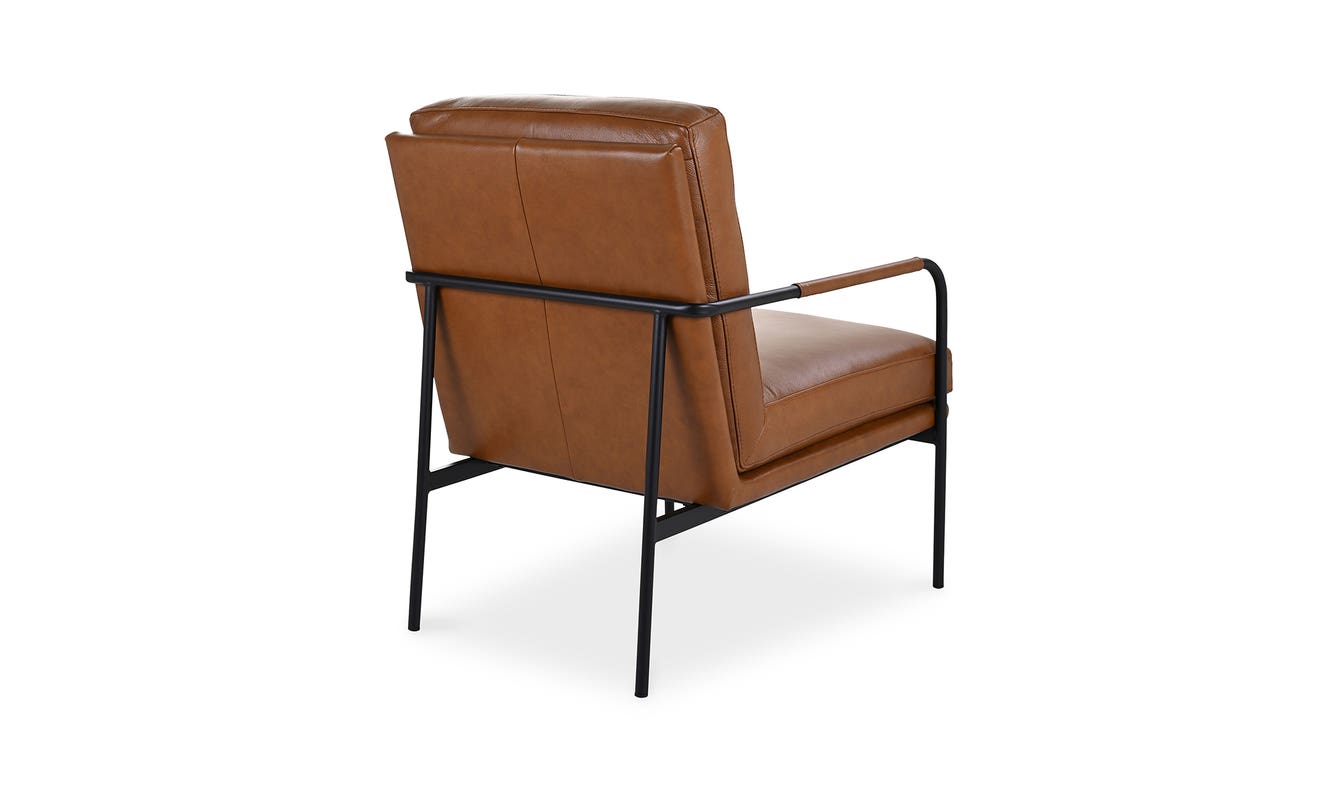 lifestyle view of Verlaine Chair Chestnut Brown luxury Chair