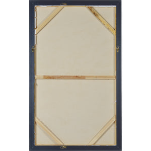 Back view of Zoya Canvas Art by Renwil showing the canvas structure and hanging hardware