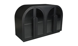 lifestyle view of Salone Cabinet Black luxury Buffets & Sideboard