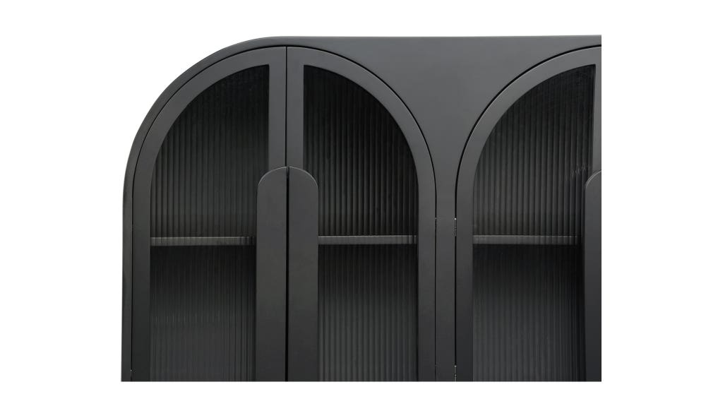 lifestyle view of Salone Cabinet Black luxury Buffets & Sideboard