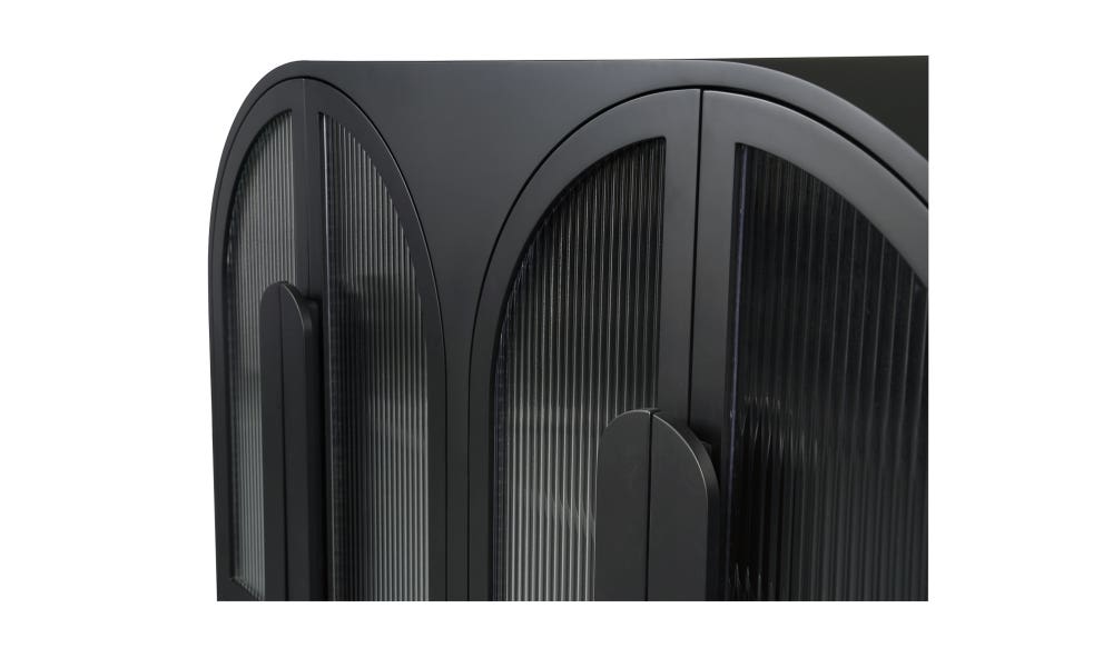 lifestyle view of Salone Cabinet Black luxury Buffets & Sideboard