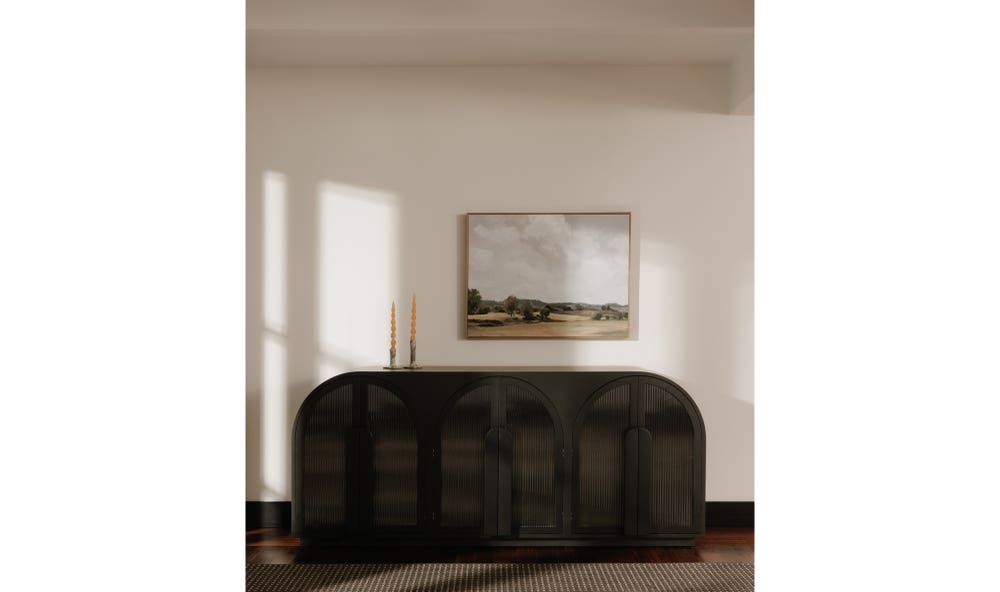 angle view of Salone Sideboard Black luxury Buffets & Sideboard