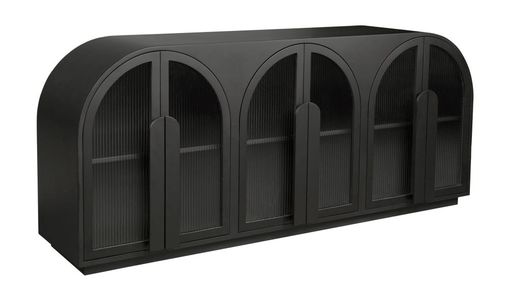 lifestyle view of Salone Sideboard Black luxury Buffets & Sideboard