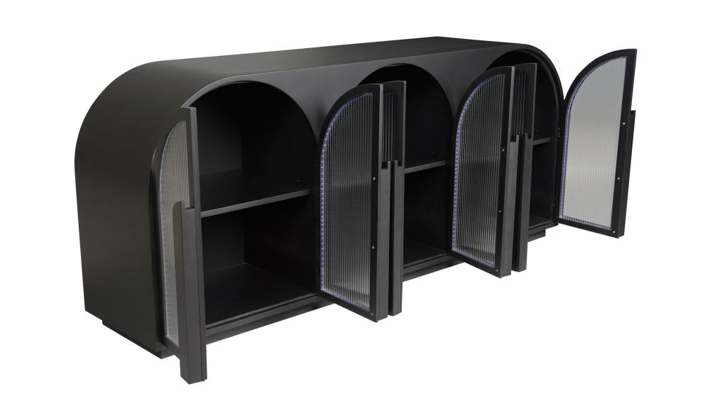 lifestyle view of Salone Sideboard Black luxury Buffets & Sideboard