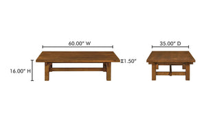 TABLE BASSE BRADBURY ACACIA NOIR