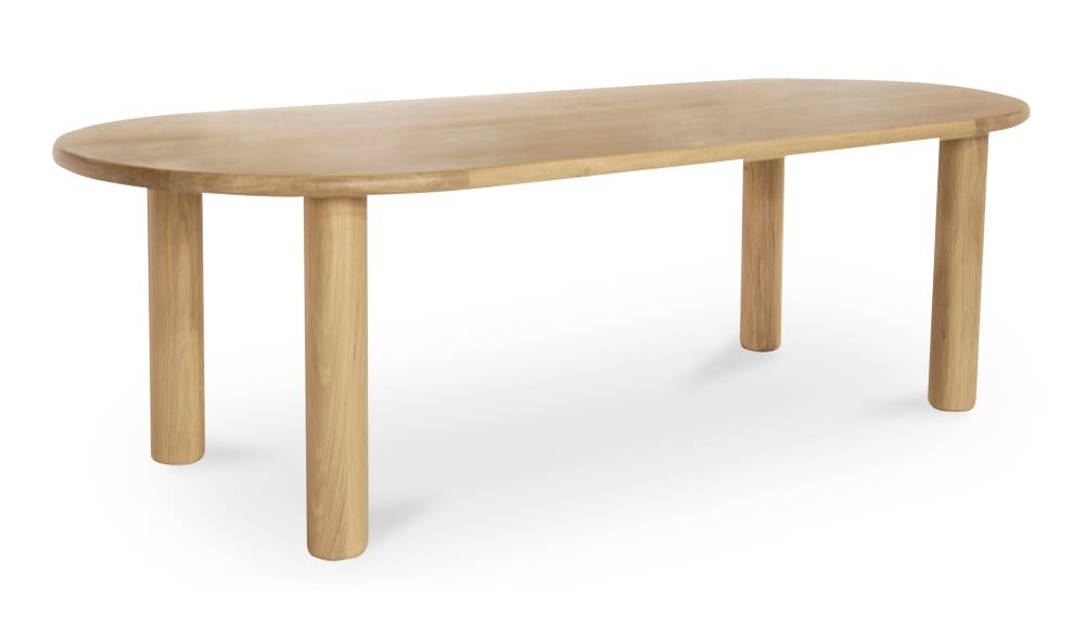 detail view of Milo Large Dining Table Oak luxury Table