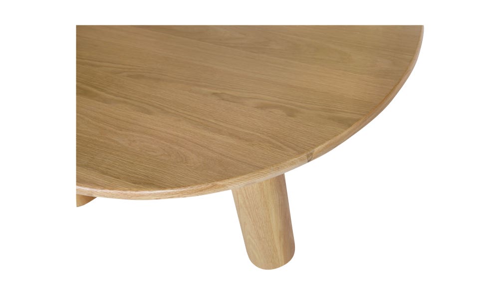 lifestyle view of Milo Round Dining Table Oak luxury Table