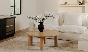 detail view of Milo Coffee Table Oak luxury Coffee Table
