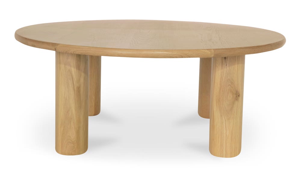 lifestyle view of Milo Coffee Table Oak luxury Coffee Table
