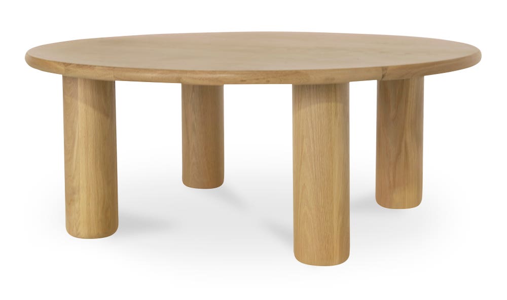 lifestyle view of Milo Coffee Table Oak luxury Coffee Table
