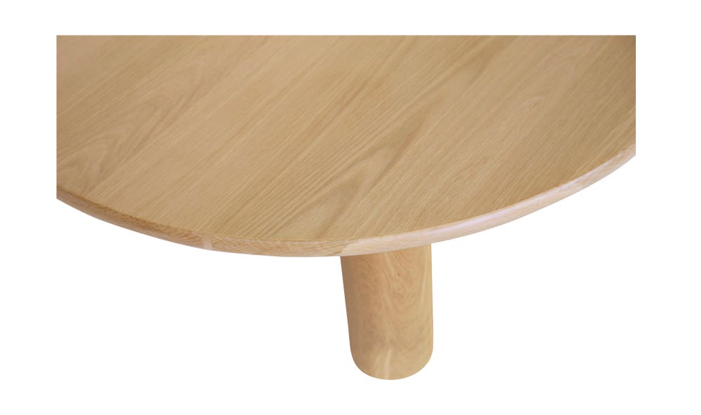lifestyle view of Milo Coffee Table Oak luxury Coffee Table