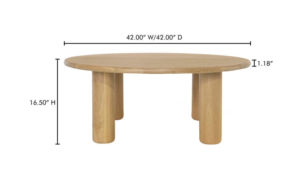 lifestyle view of Milo Coffee Table Oak luxury Coffee Table