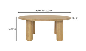 lifestyle view of Milo Coffee Table Oak luxury Coffee Table