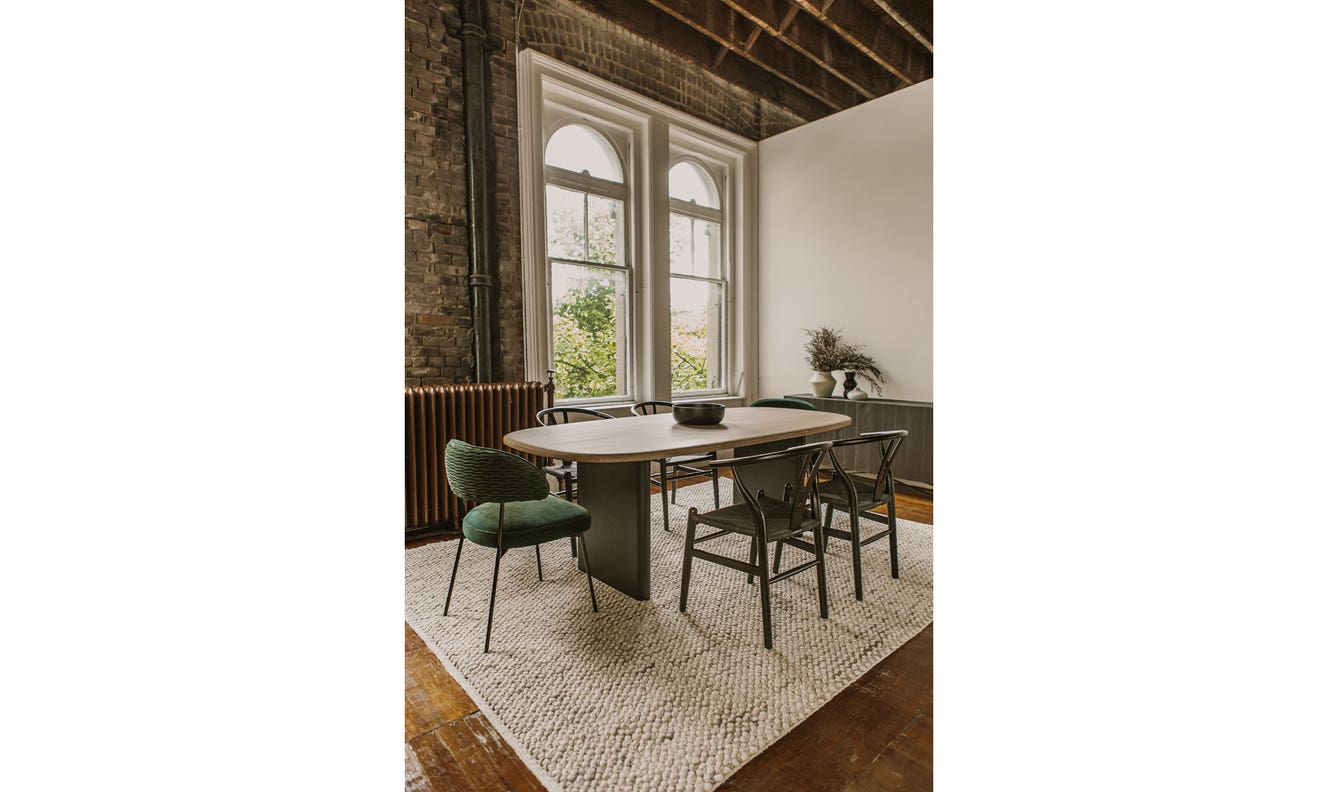 front view of Ventana Dining Chair Black - Set Of Two luxury Chair