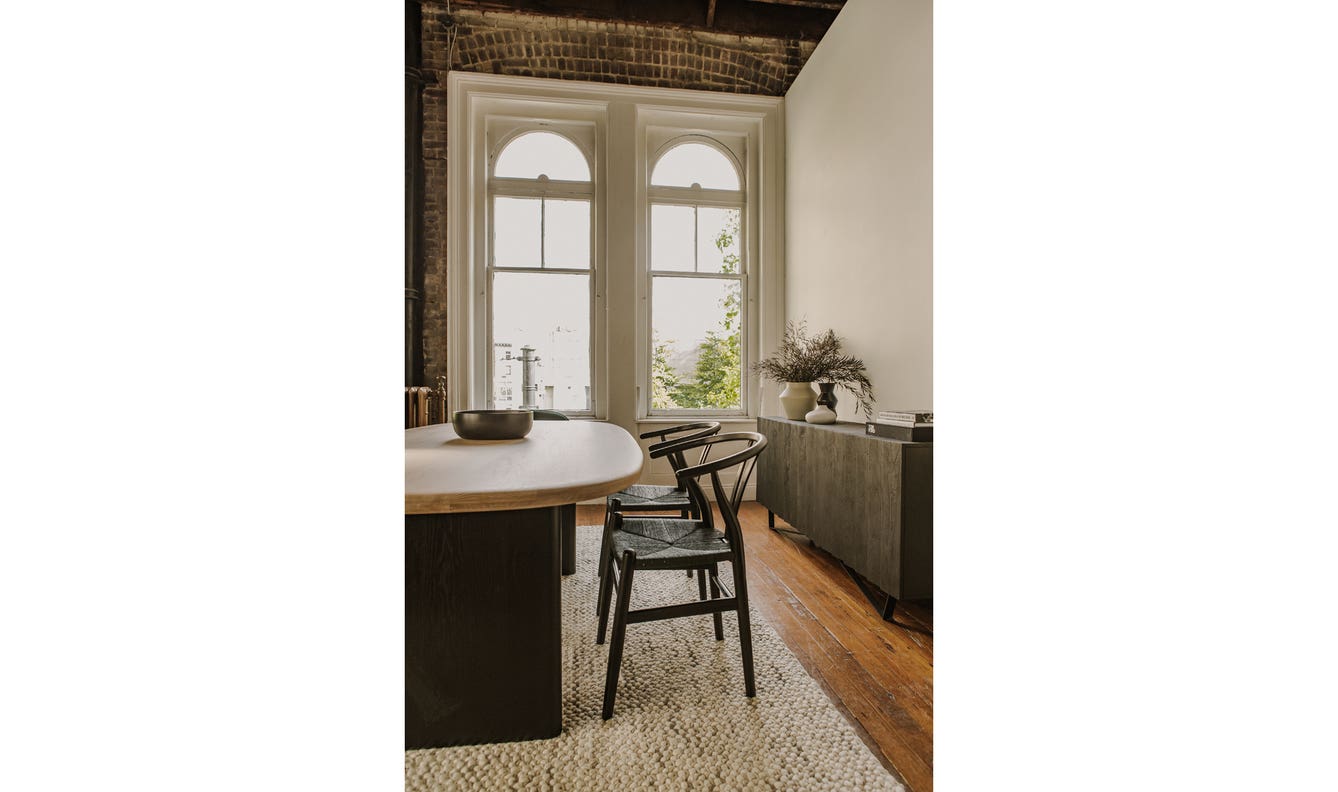 side view of Ventana Dining Chair Black - Set Of Two luxury Chair