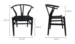 Ventana Dining Chair Black