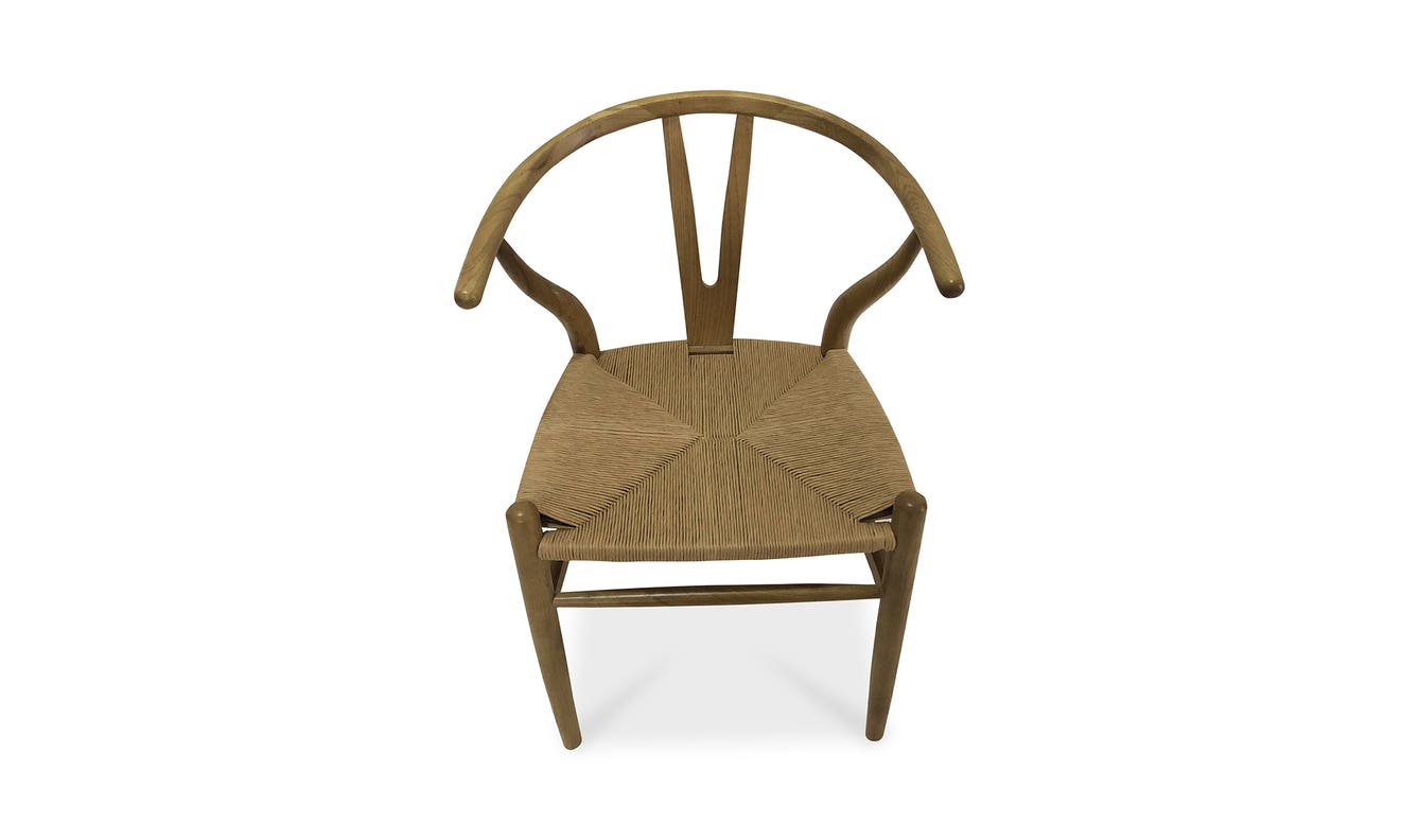 lifestyle view of Ventana Dining Chair Natural - Set Of Two luxury Chair
