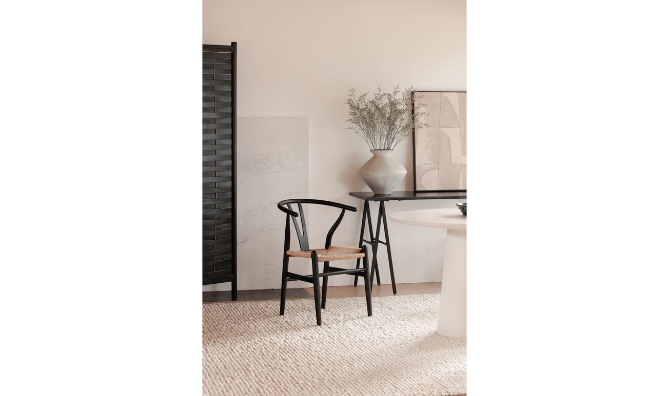 Ventana Dining Chair Black And Natural