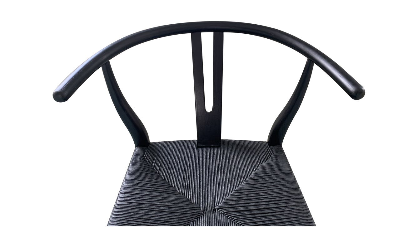 lifestyle view of Ventana Counter Stool Black luxury Chair