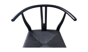 lifestyle view of Ventana Counter Stool Black luxury Chair