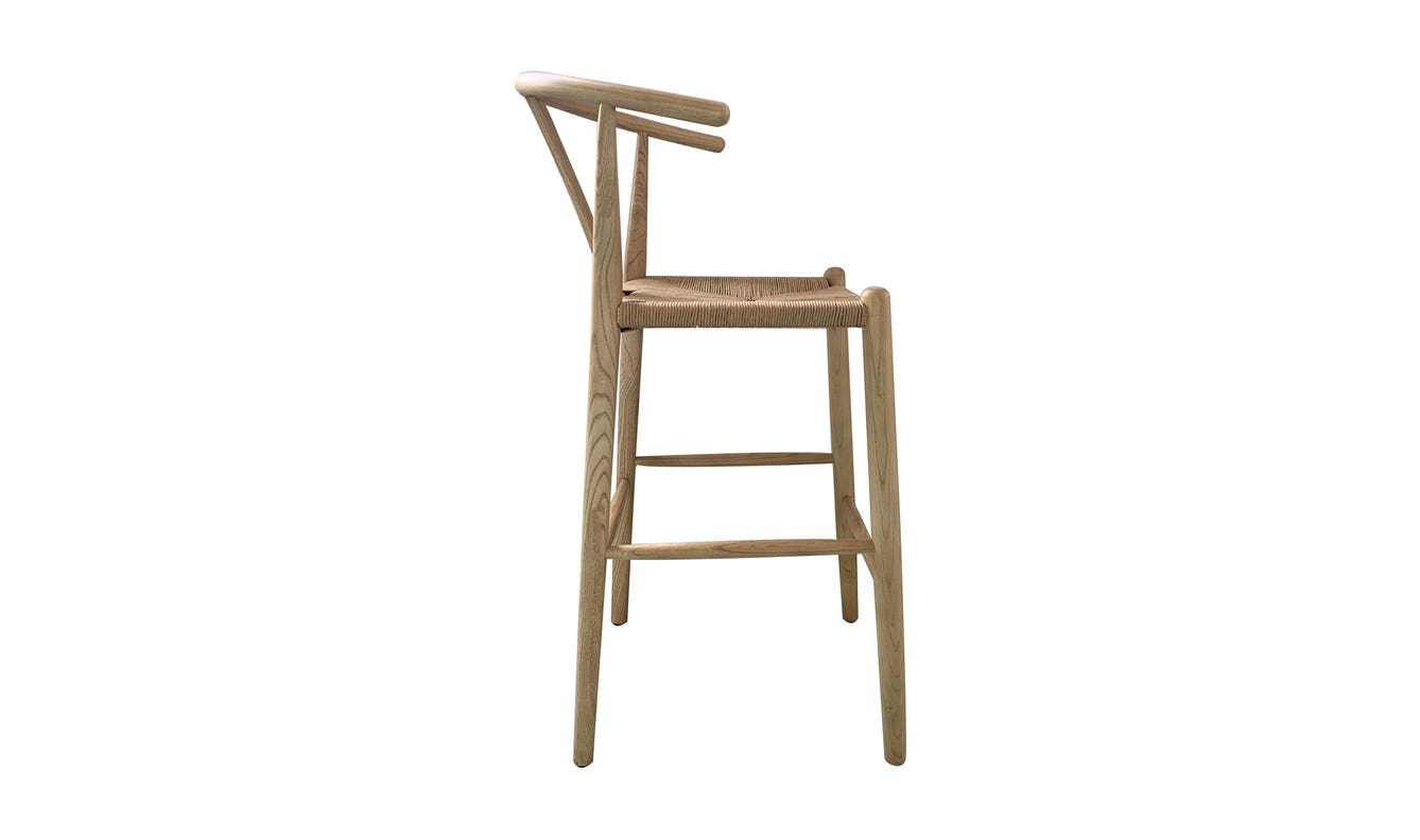 detail view of Ventana Counter Stool Natural luxury Chair