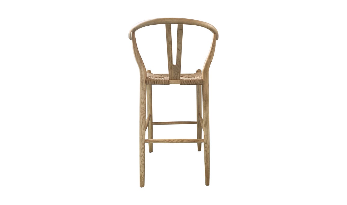 lifestyle view of Ventana Counter Stool Natural luxury Chair