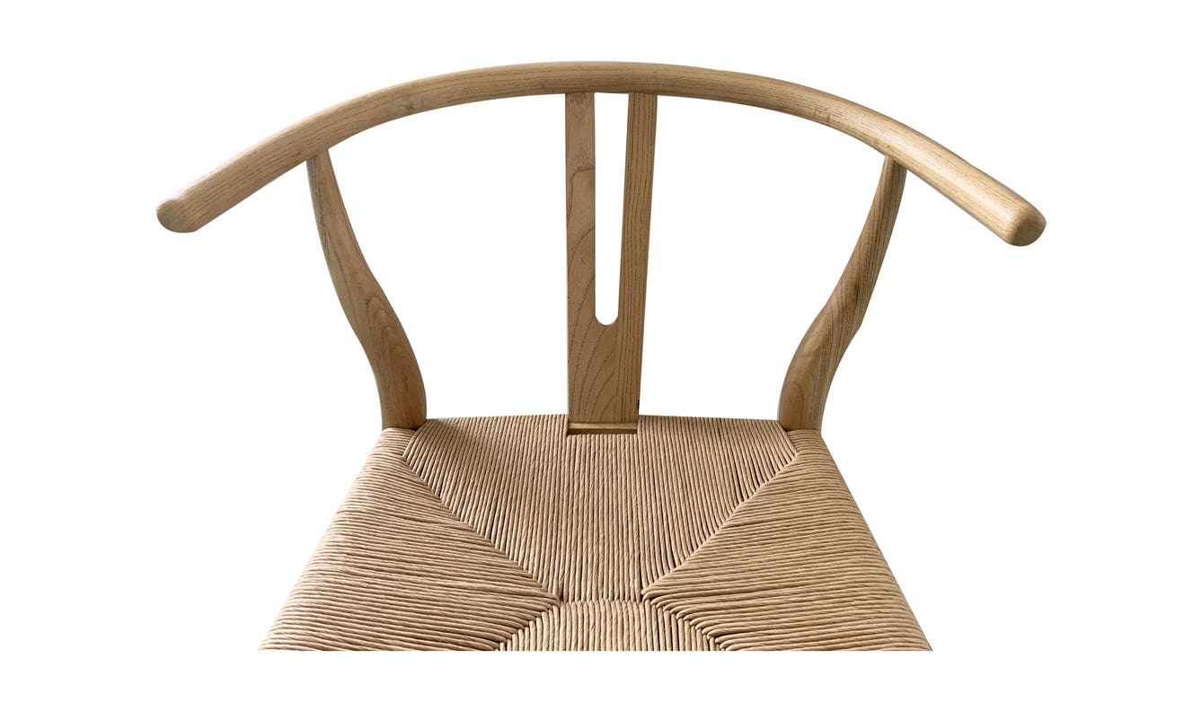 lifestyle view of Ventana Counter Stool Natural luxury Chair