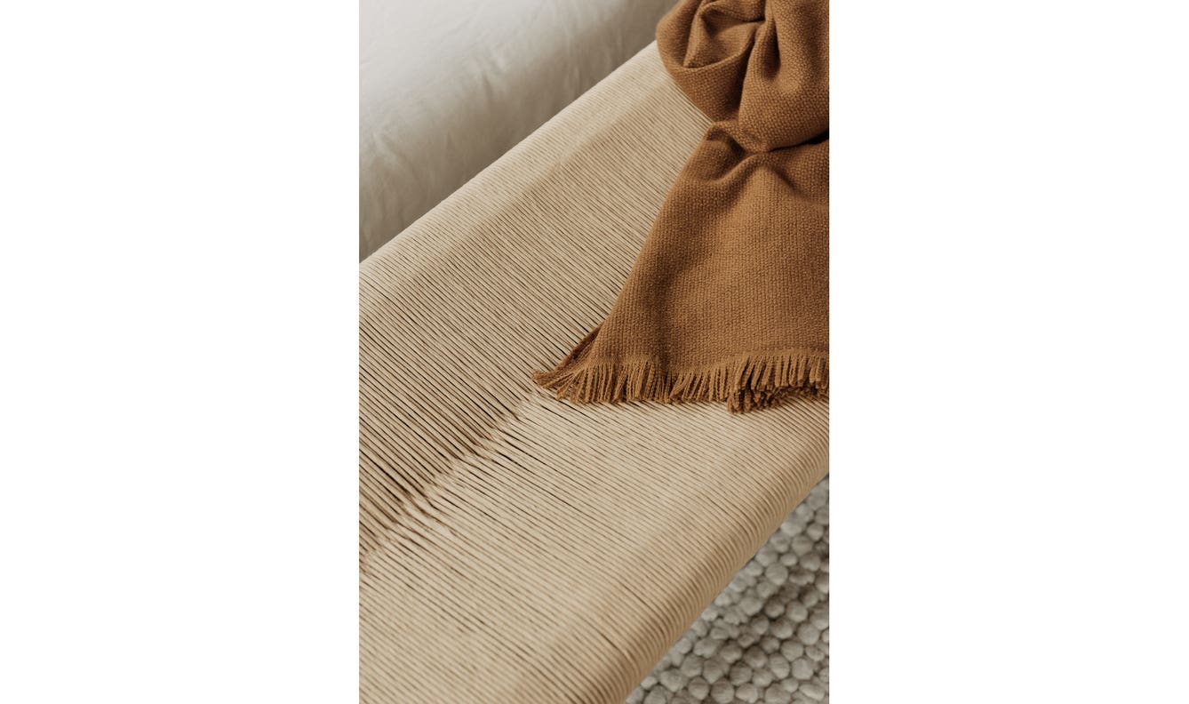 detail view of Hawthorn Bench Small Black luxury Bench
